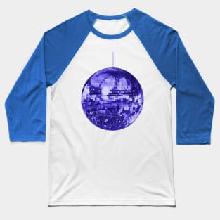 Iridescent Indigo Disco Ball Baseball T-Shirt